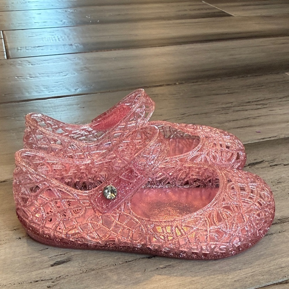 NWOT Pink Glitter Kids Shoes - Picture 3 of 10